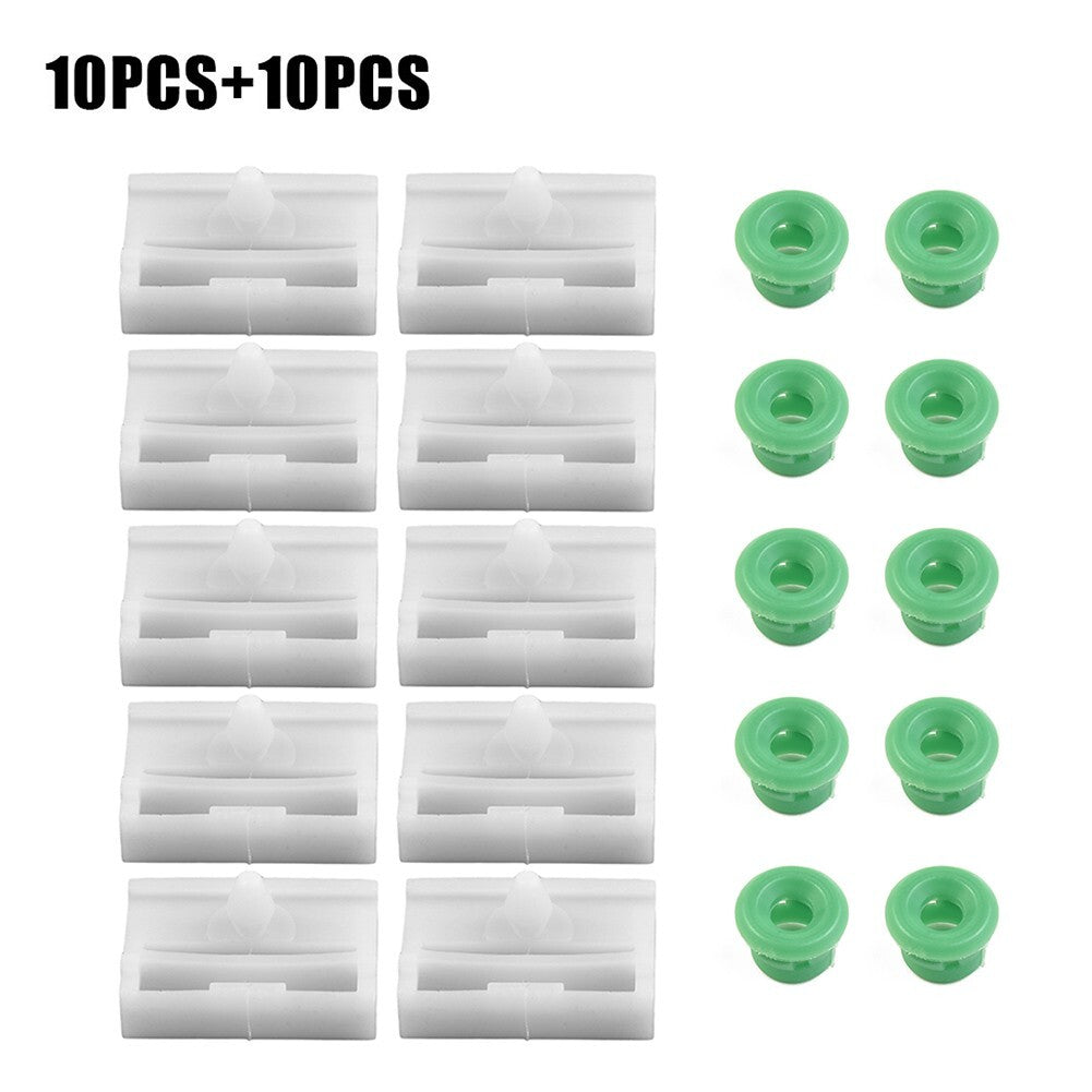 20-piece set of side skirt trim clips + buttonholes suitable for E36, E46, E90, E91