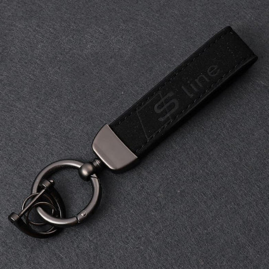 Car keychain/key ring with lanyard, car accessories for JDM, black, suitable for Mazda .