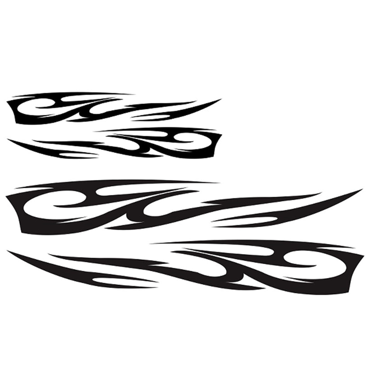 Car Body Stickers Decoration Decals PVC Sticker 3D Flame Totem Fit For Truck for SUV