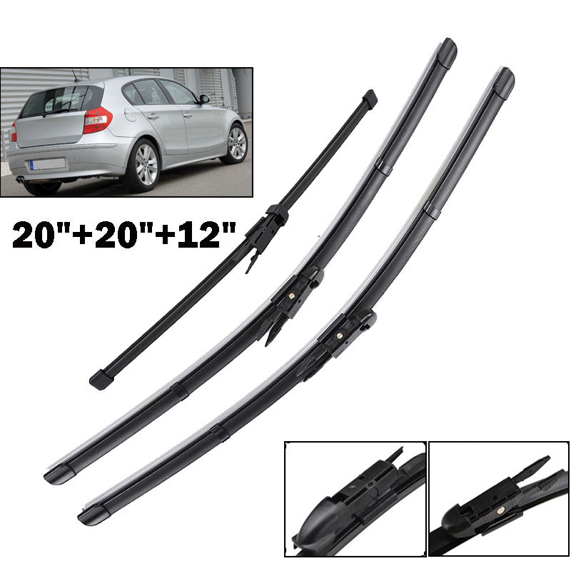 for BMW 1 Series E81 E87 WINDSHIELD WIPER BLADES FRONT + REAR Q