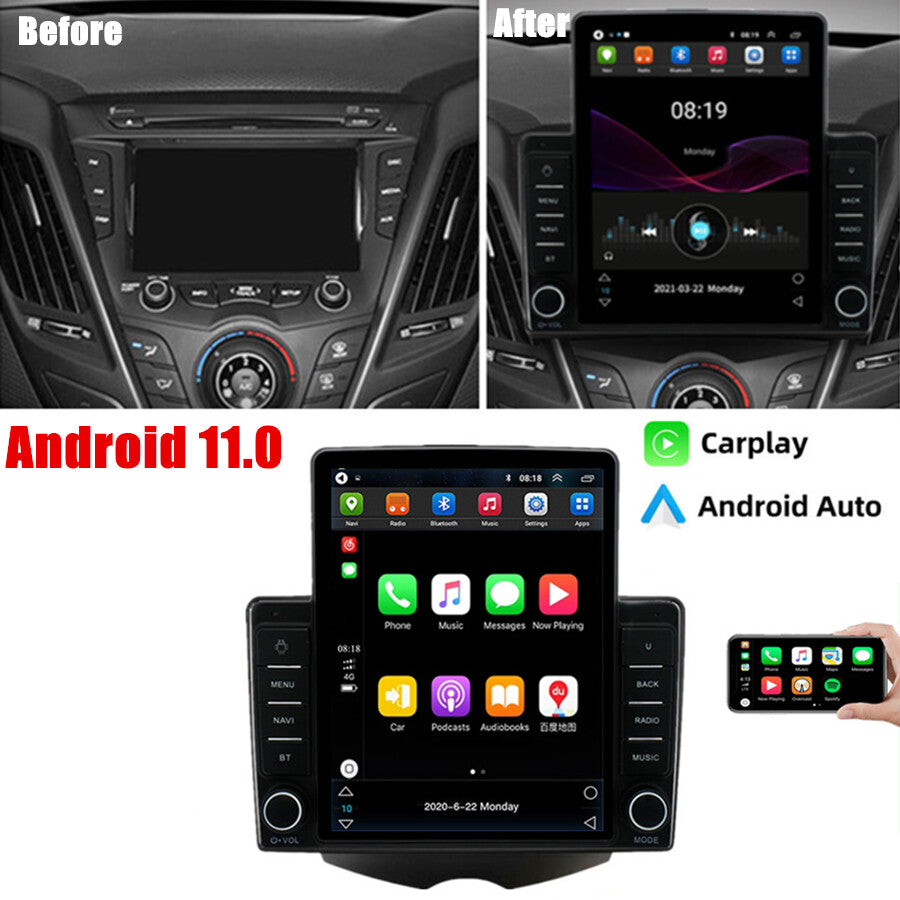 9.5 Android 11 Radio Stereo Head Unit for Hyundai for Veloster 2011-17 and Carplay
