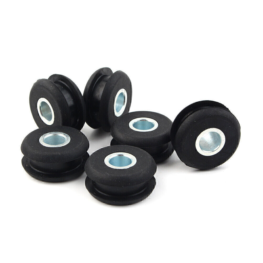 6¡Á Black Gas Tank Mounts Rubber Grommets Fit for Harley Softail Q