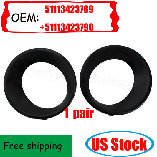 1. Dual fog light bezel and fog light cover ring suitable for 2007-2010 X3 E83 LCI- n