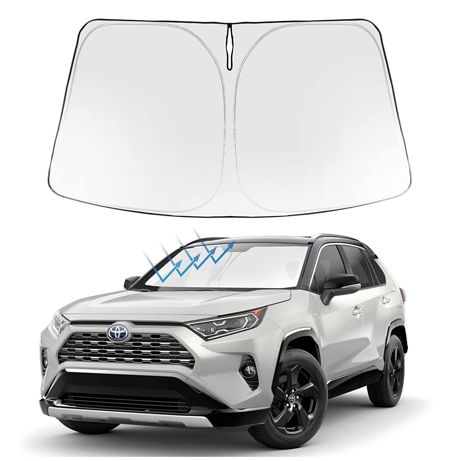 Custom Fit for Toyota RAV4 Accessory Car Windshield Sun Shade Heat Block Cover Visor
