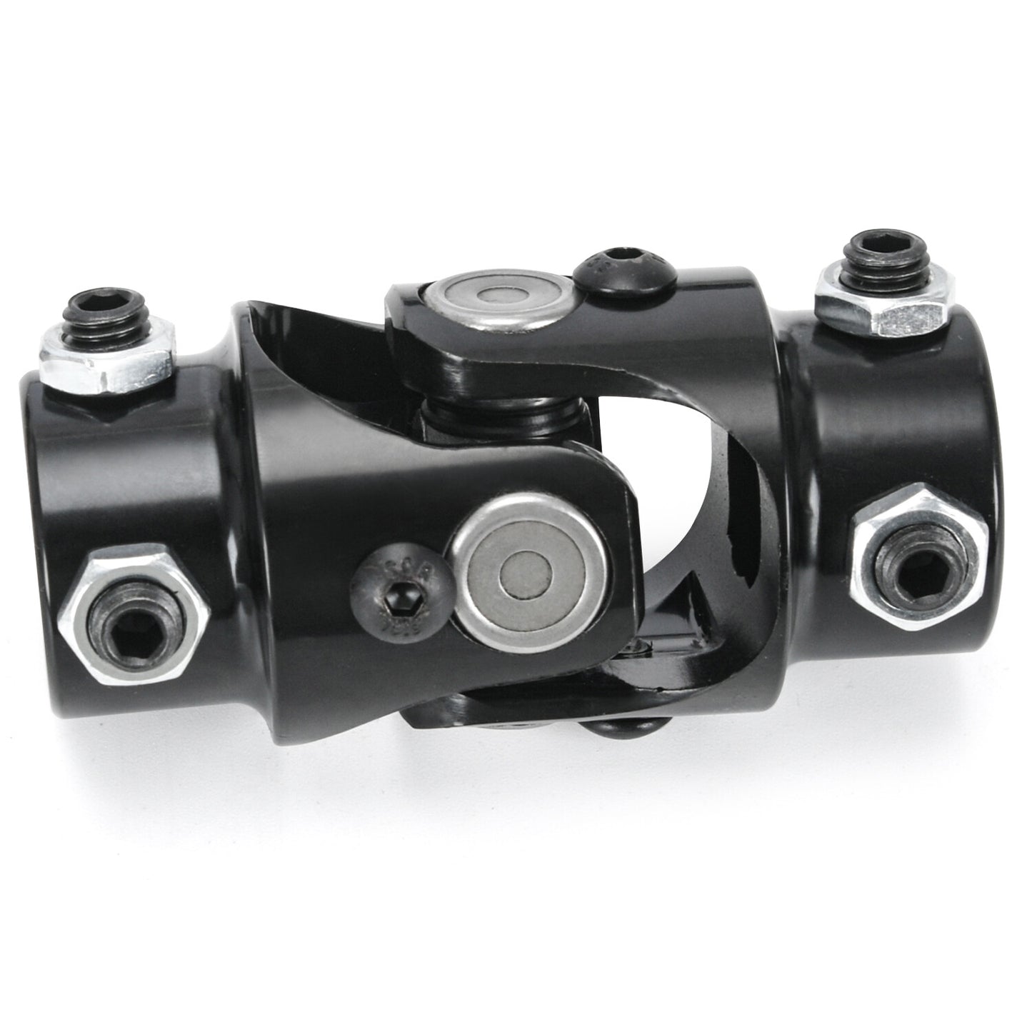 Steering Box Black U Joint 36 Steel Steering Shaft + 3/4 Support Bearing GM