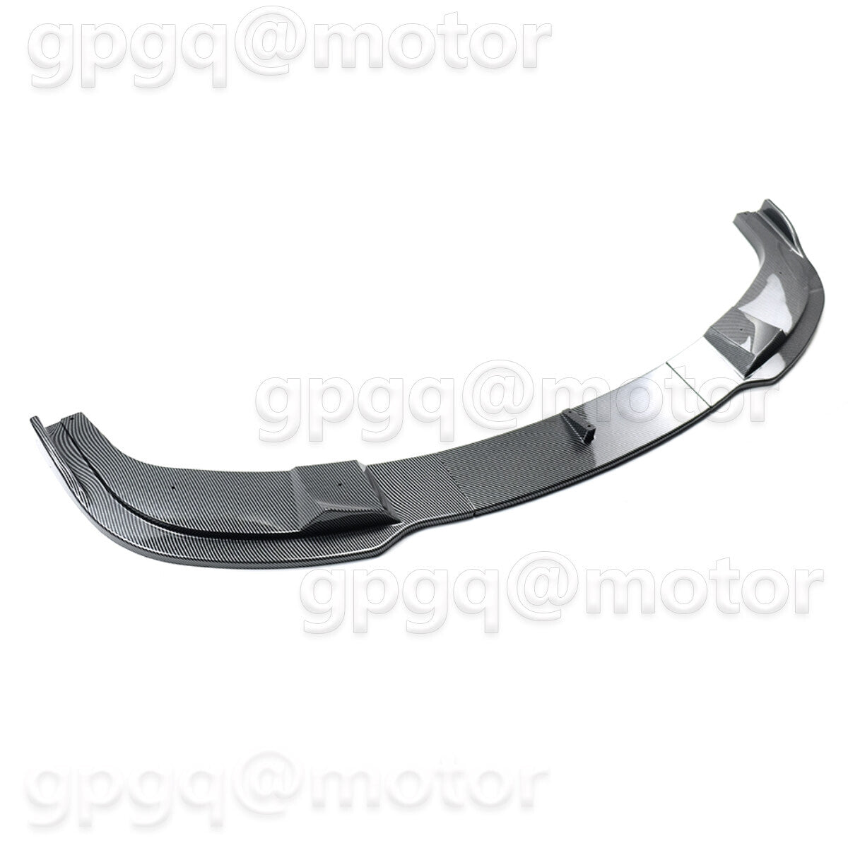 H-style carbon fiber front bumper lip for BMW 5 Series E60 E61 M Sport 2004-2010 Q