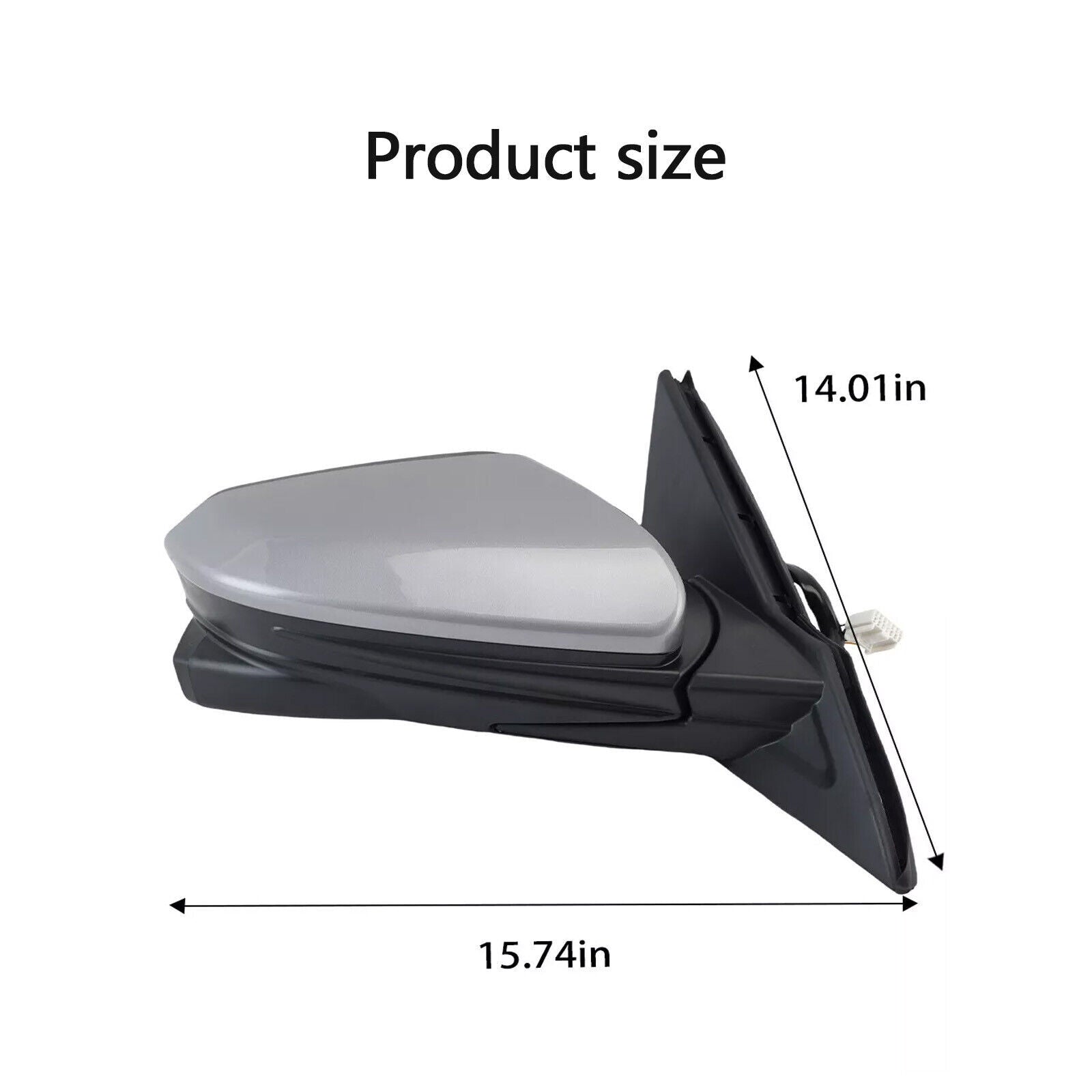 Right Side Mirror With Camera 11Pin Lunar Silver for Honda for Civic 2016-20