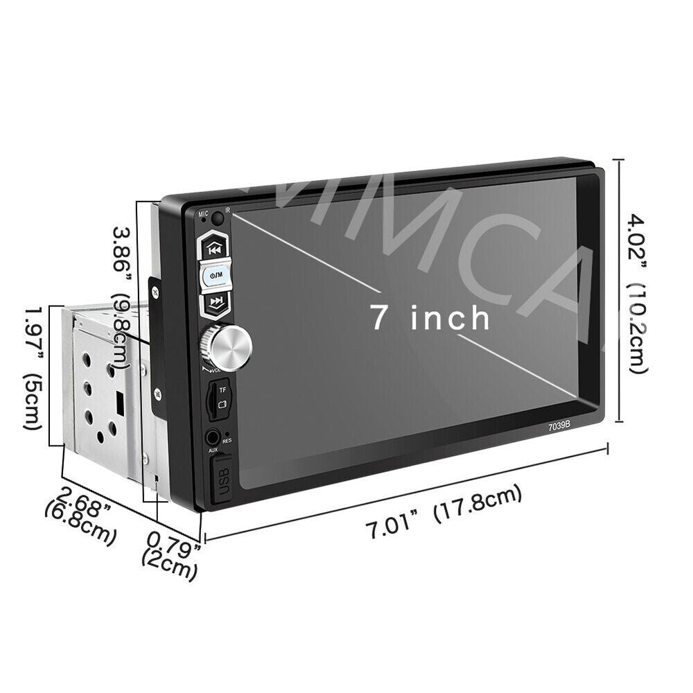 Touch Screen Car Stereo Radio Bluetooth FM Player For Carplay/Android Auto n