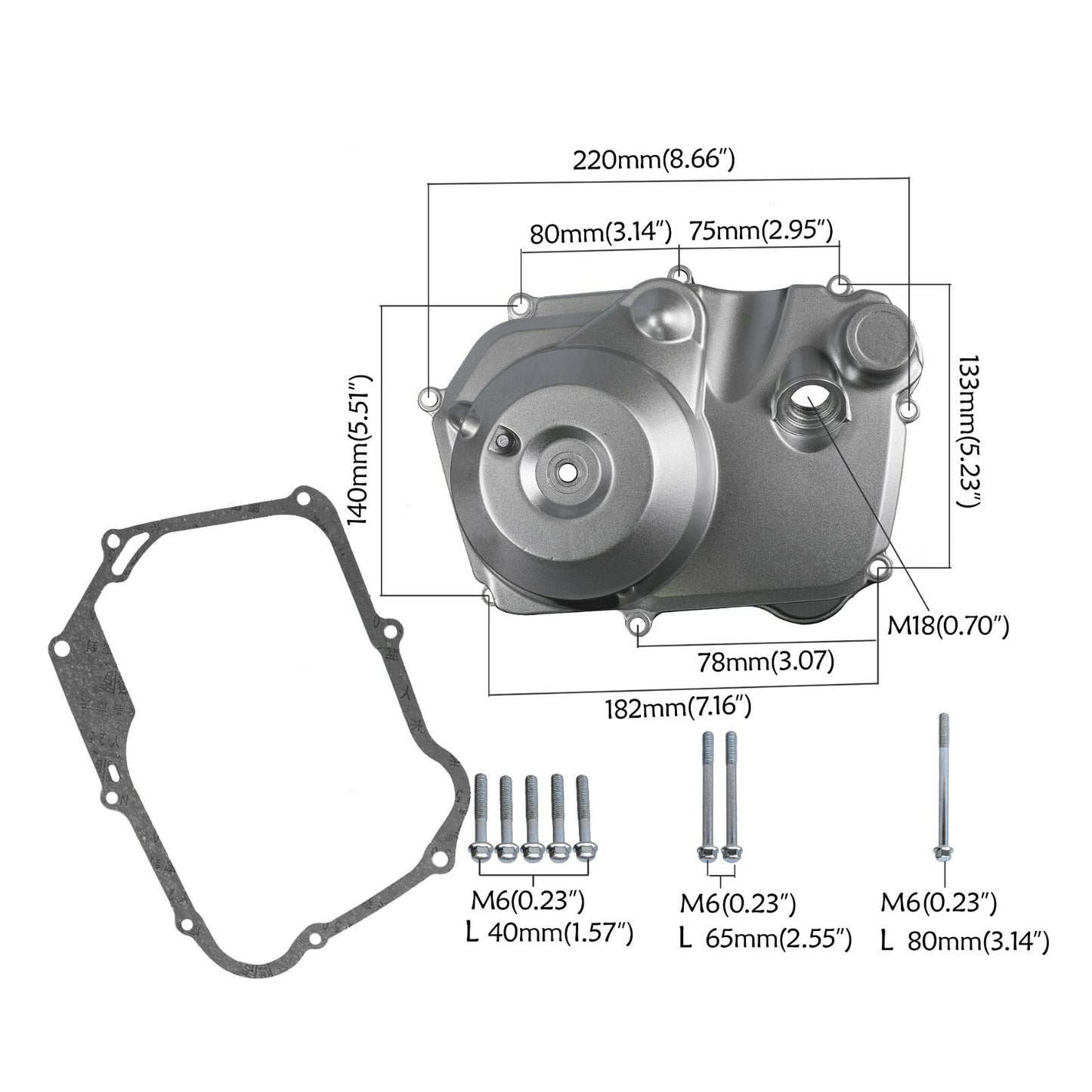 Motor Magneto Engine Cover Casing Case 110cc 125cc ATV Quad Buggy Electric Start