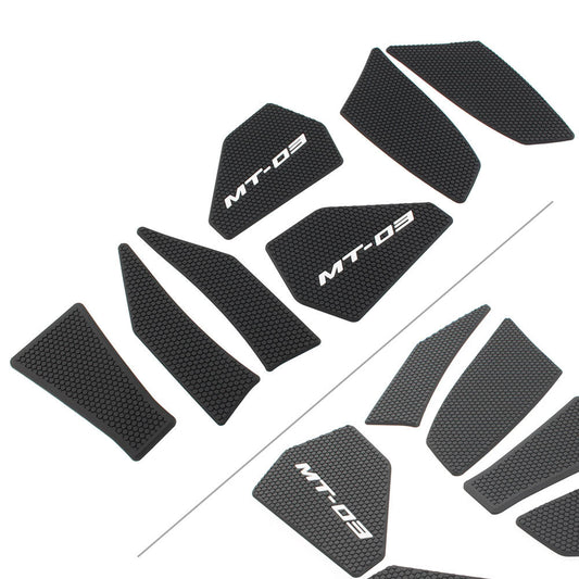 Tank Side Knee Pads Rubber Grips Stickers for YAMAHA MT 03 MT-03 2021+ Black Q