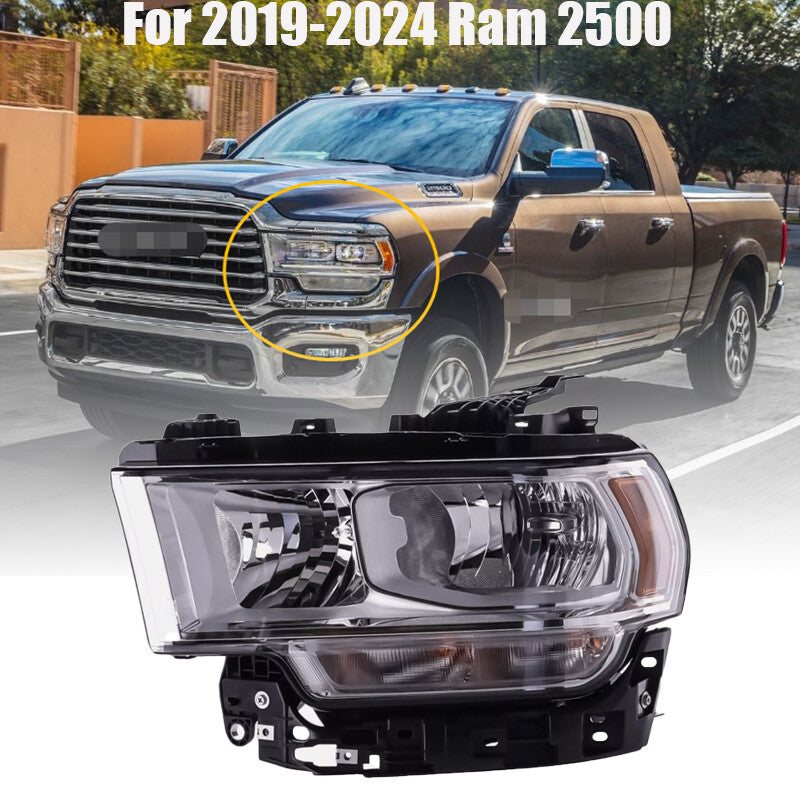 Left Side Chrome Halogen Headlight For 19-24 for Ram 2500 3500 68360177AD CH2502334 n