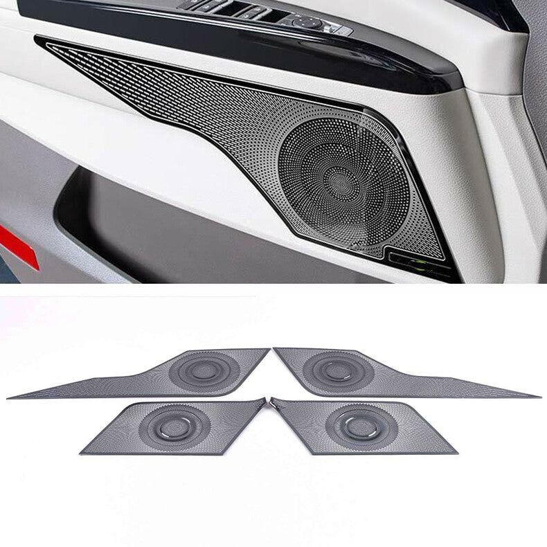 for Kia Carnival 2022-2023 Black Steel Car Inner Door Speaker Horn Frame Cover