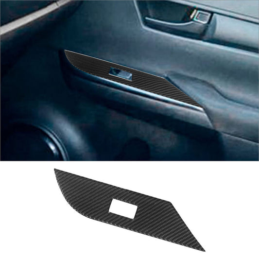 Carbon Fiber Interior Passenger Side Door Control Cover Trim for Toyota Hilux