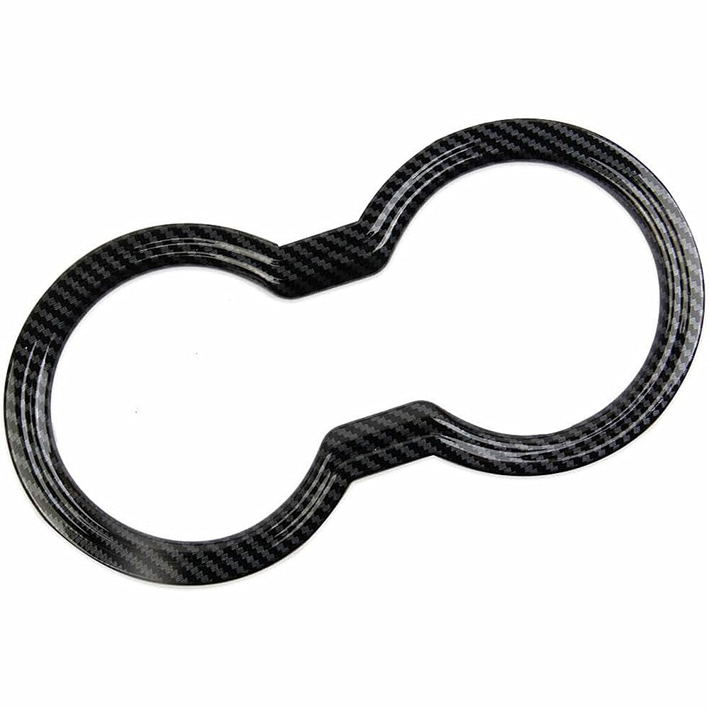 Cup Holder Cover Trim Accessories  for ford  for Mustang 2024 2025 Carbon Fiber Look