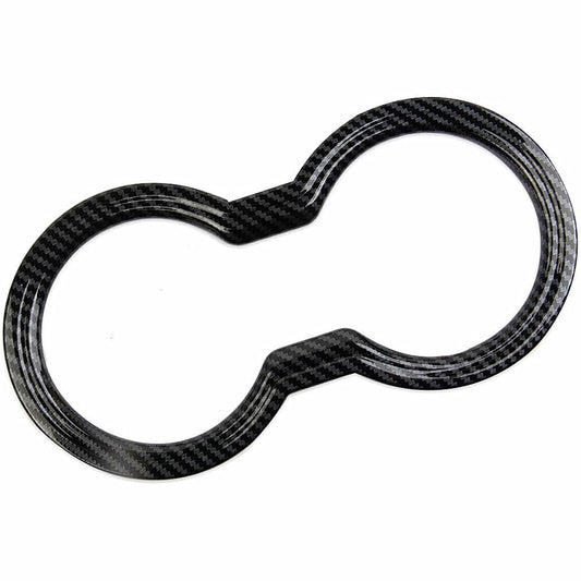 Cup Holder Cover Trim Accessories  for ford  for Mustang 2024 2025 Carbon Fiber Look