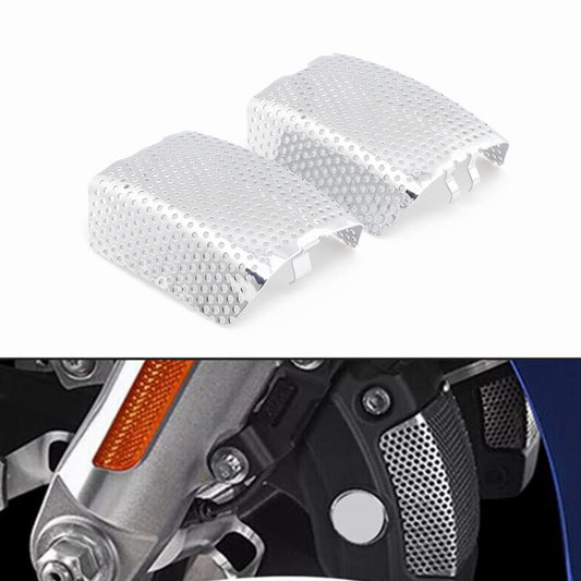 Chrome Front Brake Caliper Insert Set Cover for Harley Touring Street Glide FLHX Q