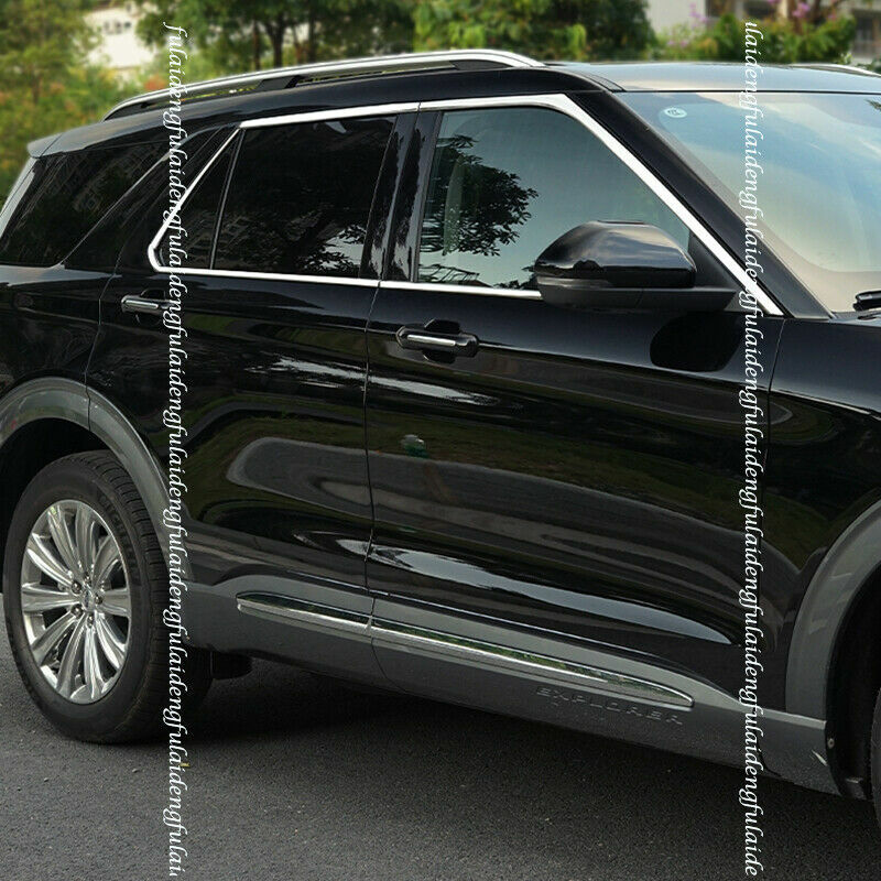 10P for Ford Explorer 2020-2022 Chrome Full Window Sill Molding Strip Cover Trim