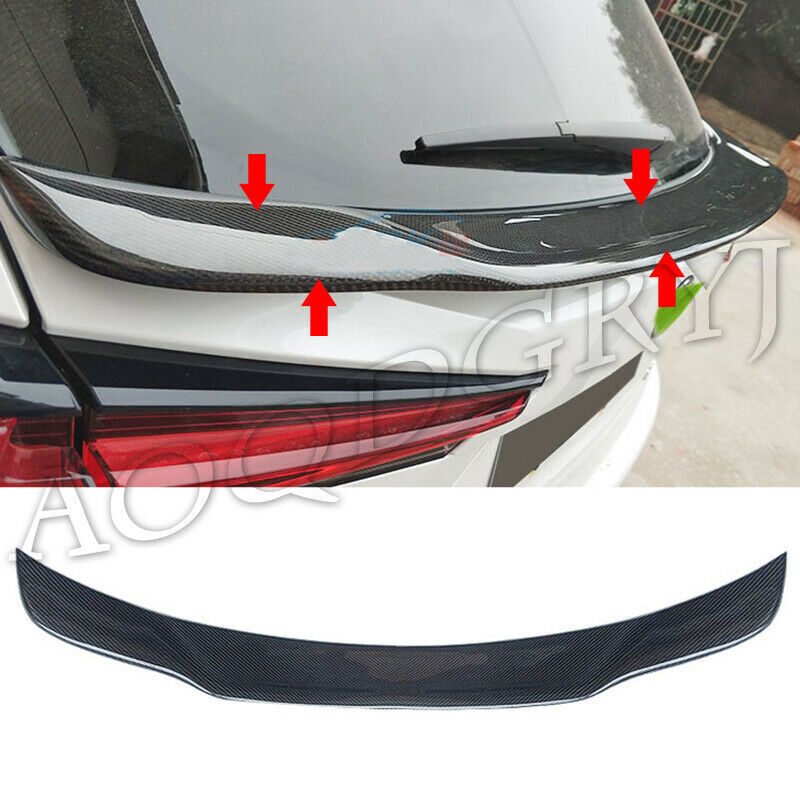 Carbon Fiber Rear Trunk Spoiler Middle Wing Trim for LEXUS NX200T 300H 2018-2021