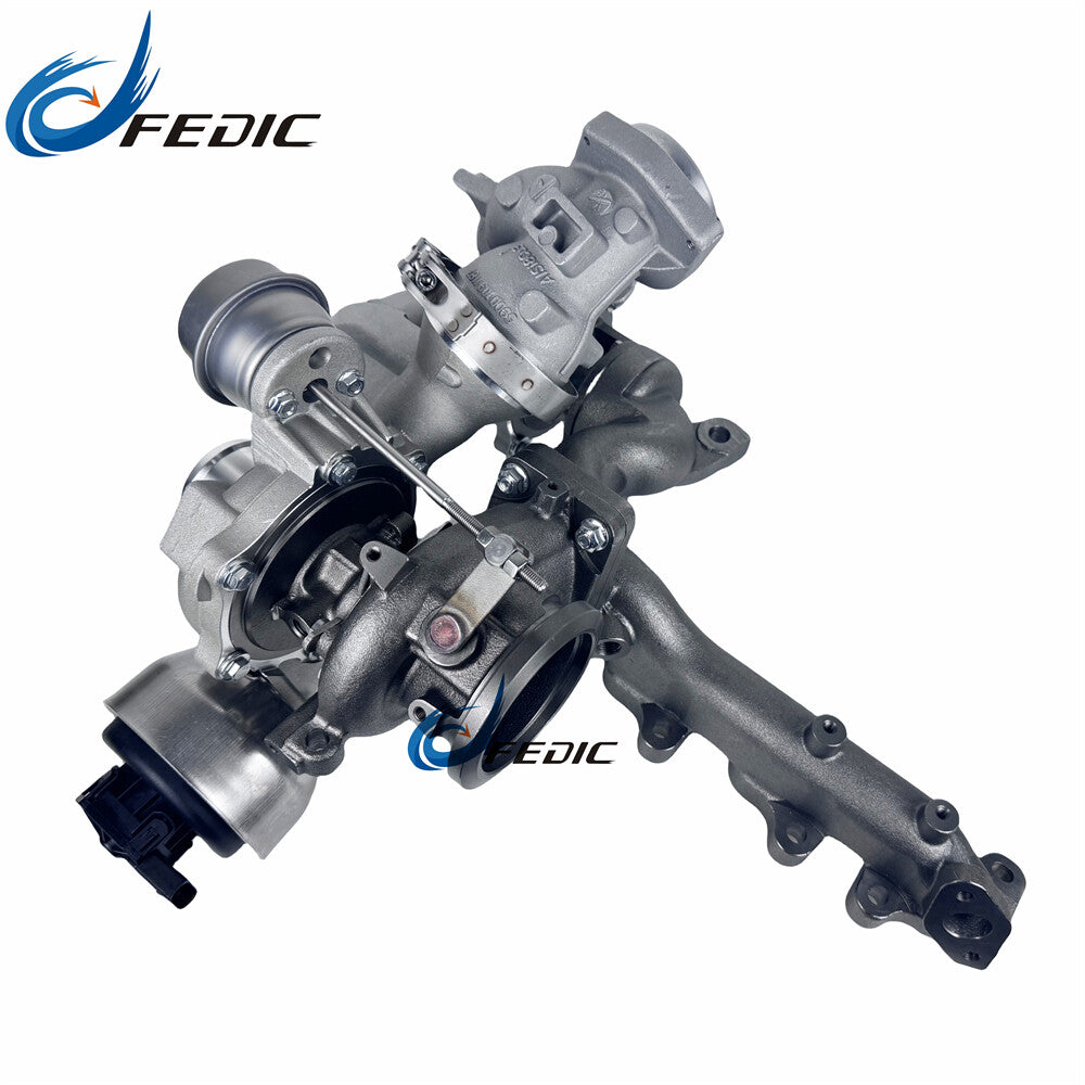 R2S KP35+K04 10009880102 Twin turbocharger for VW Amarok 2.0 BiTDI CFCA 2010