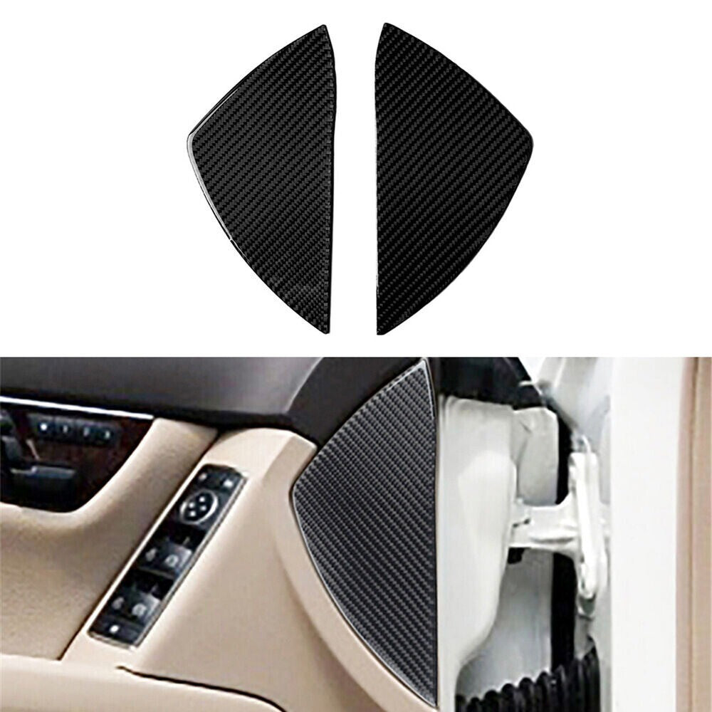 2X/SET For C-CLASS W204 2007-2013 Carbon Fiber Interior Cover Trim n