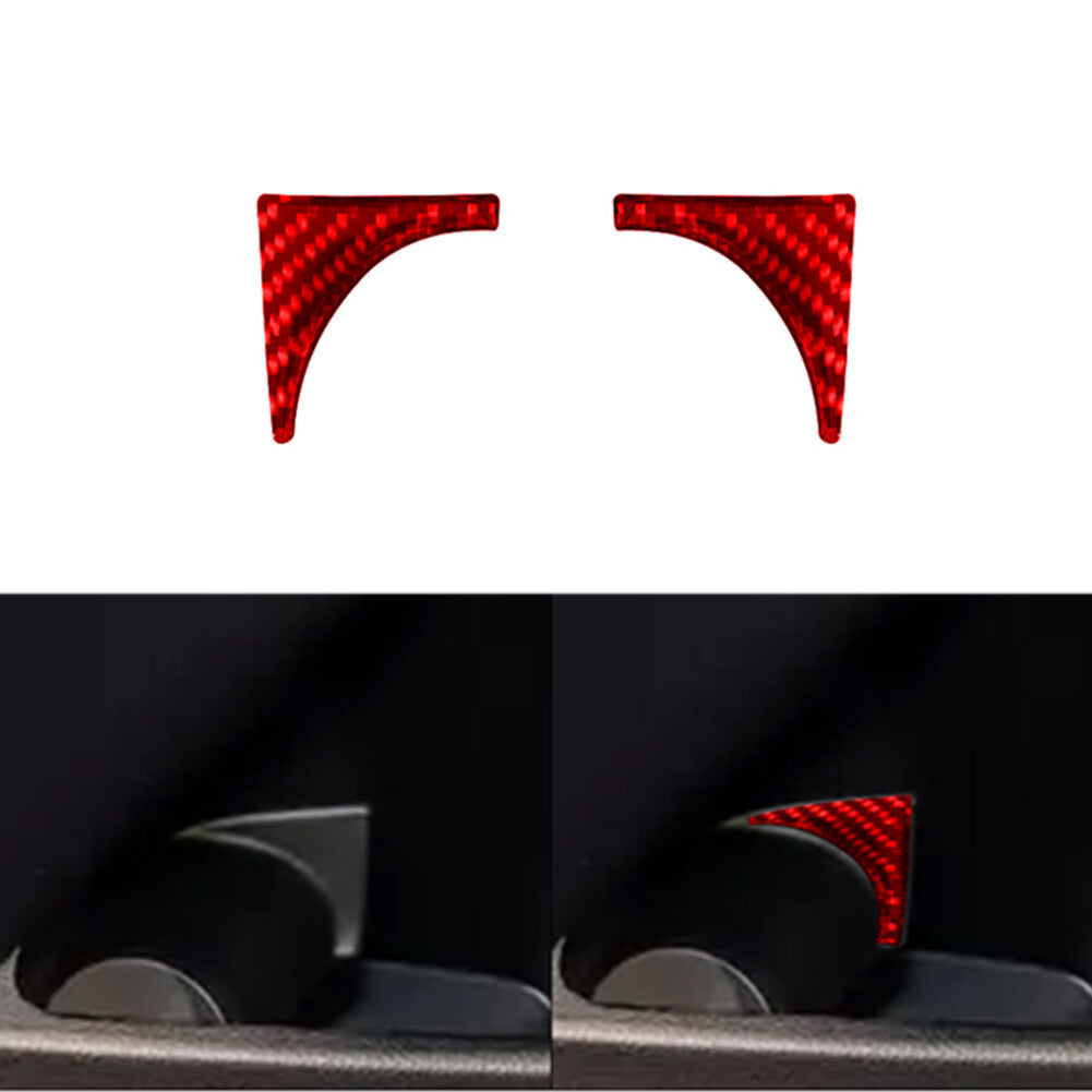 4pcs For FX4 Carbon Fiber Steering Wheel Sticker Trim Cover 2004-2008 v