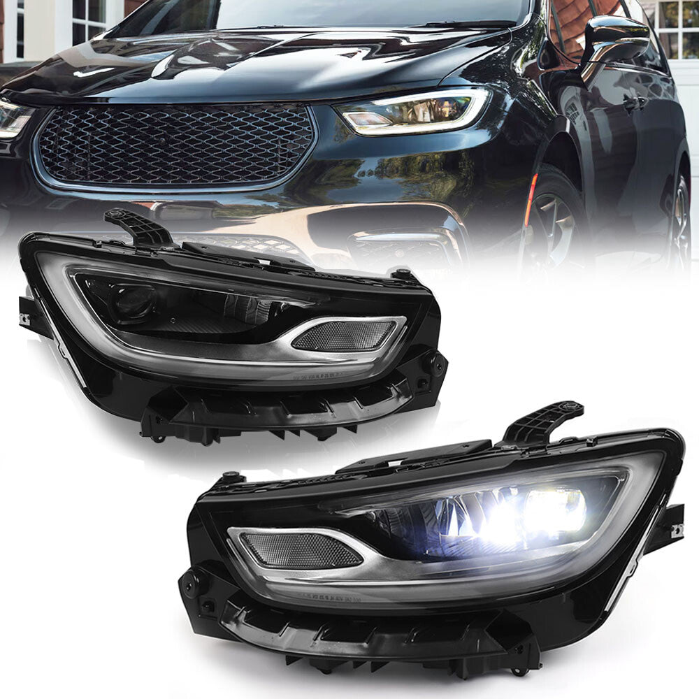 2P for Chrysler for Pacifica 2021-2023 front LED headlights (left and right headlights)