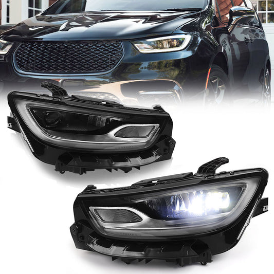 2P for Chrysler for Pacifica 2021-2023 front LED headlights (left and right headlights)