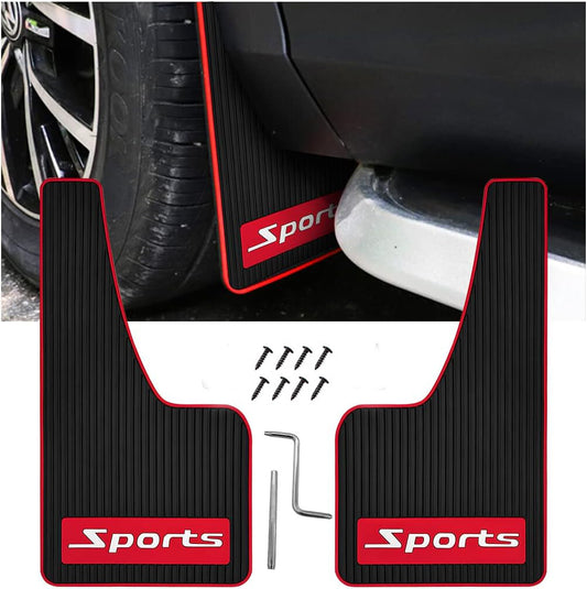 2x Car Mud Flaps Fender Splash Guards PVC Mudguard Fender Flares with Hardwar