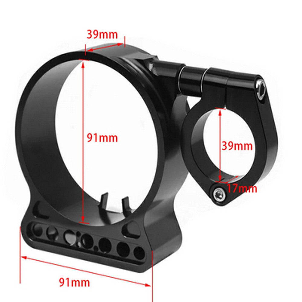 Black 39mm/16 Side Mount Speedo Relocation Bracket for Harley Sportster XL 1200