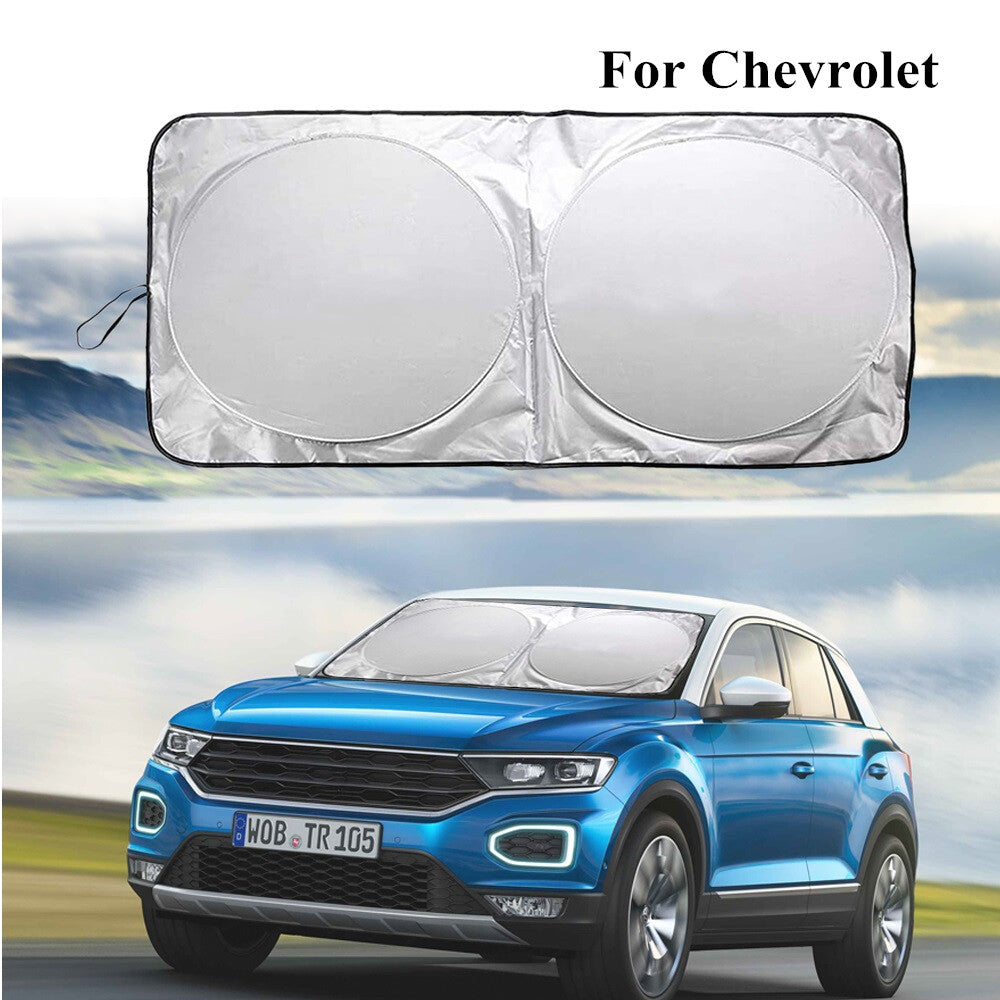 for Chevrolet Car Cover Sun Visor Shade Screen Windshield UV Heat Block