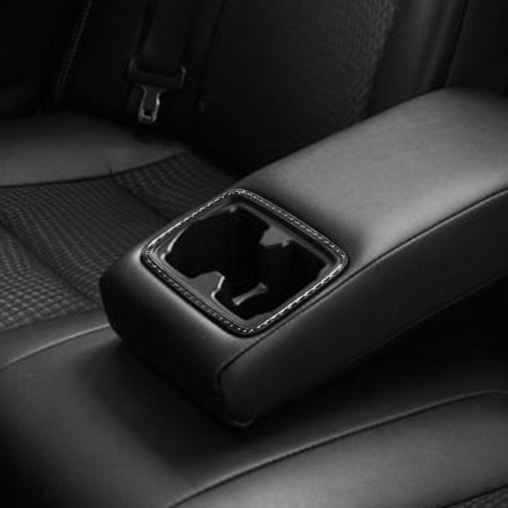 Carbon Fiber Interior Ashtray Panel Cover Trim for VW for Golf 7 GTI MK7 2013-2017 v