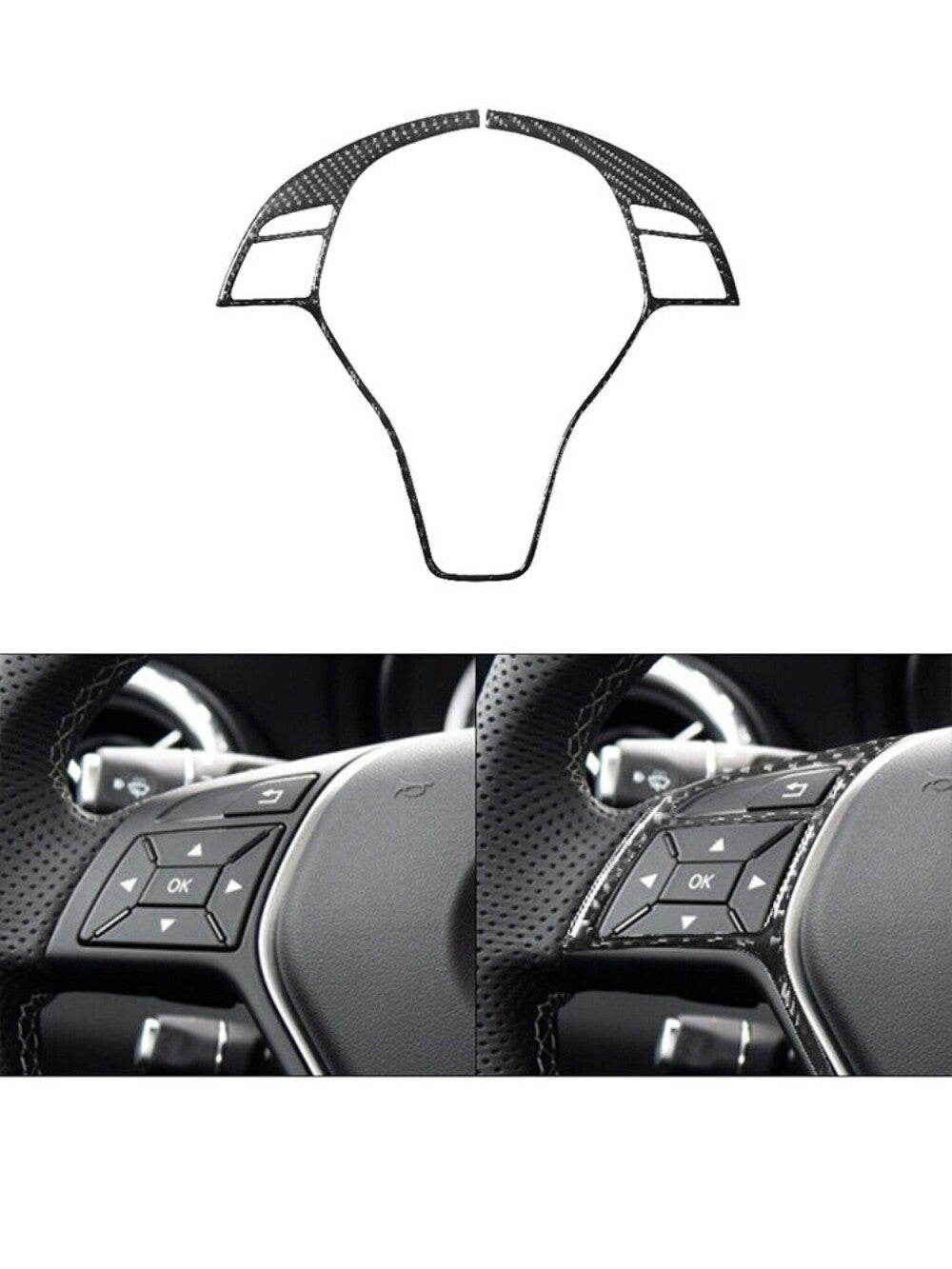 1Steering Wheel Button Trim Cover For CLA 2014-2018/GLA 2015-2018 n