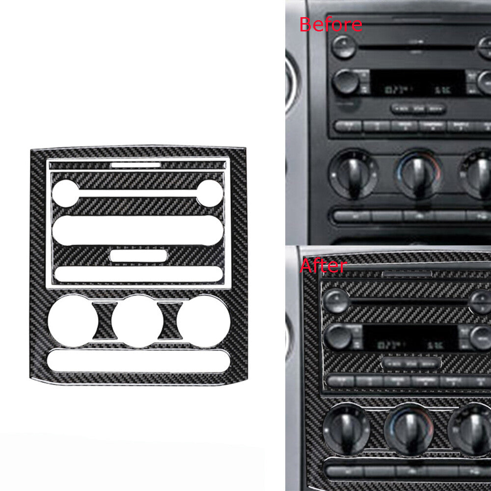 Carbon Fiber for Co -pilot Console Panel Trim Cover For F150 2004-2008 v