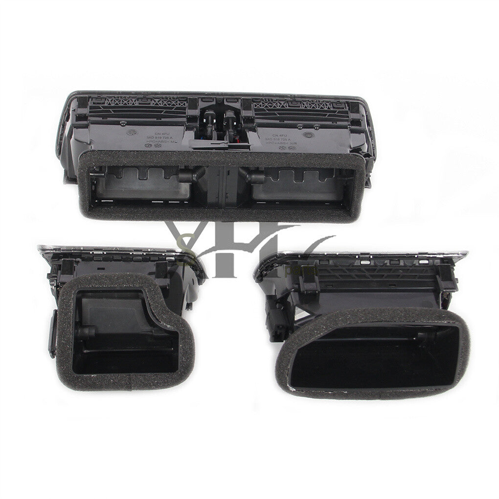 3pcs Dashboard AC Air Vent Kit Fit for VW CC for Passat 09-17 Q