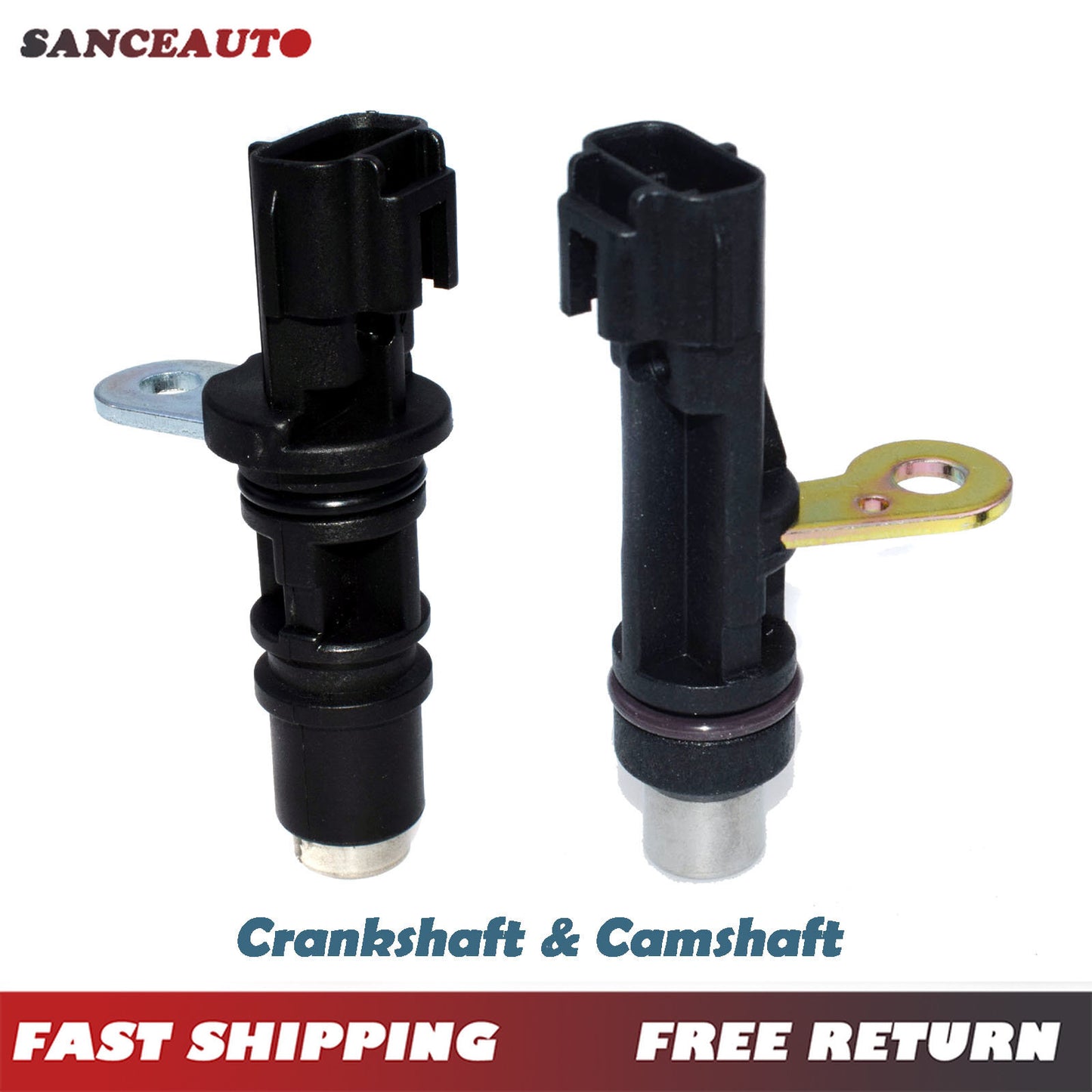 Two-pack crankshaft and camshaft position sensors for Dodge for Ram 1500 2002/2003-08 4.7L n