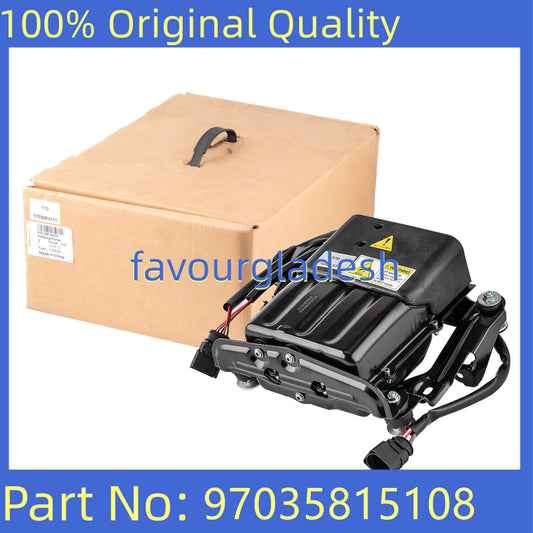 Air Suspension Compressor Pump Assembly w/ Relay for Porsche for Panamera 970 10-16