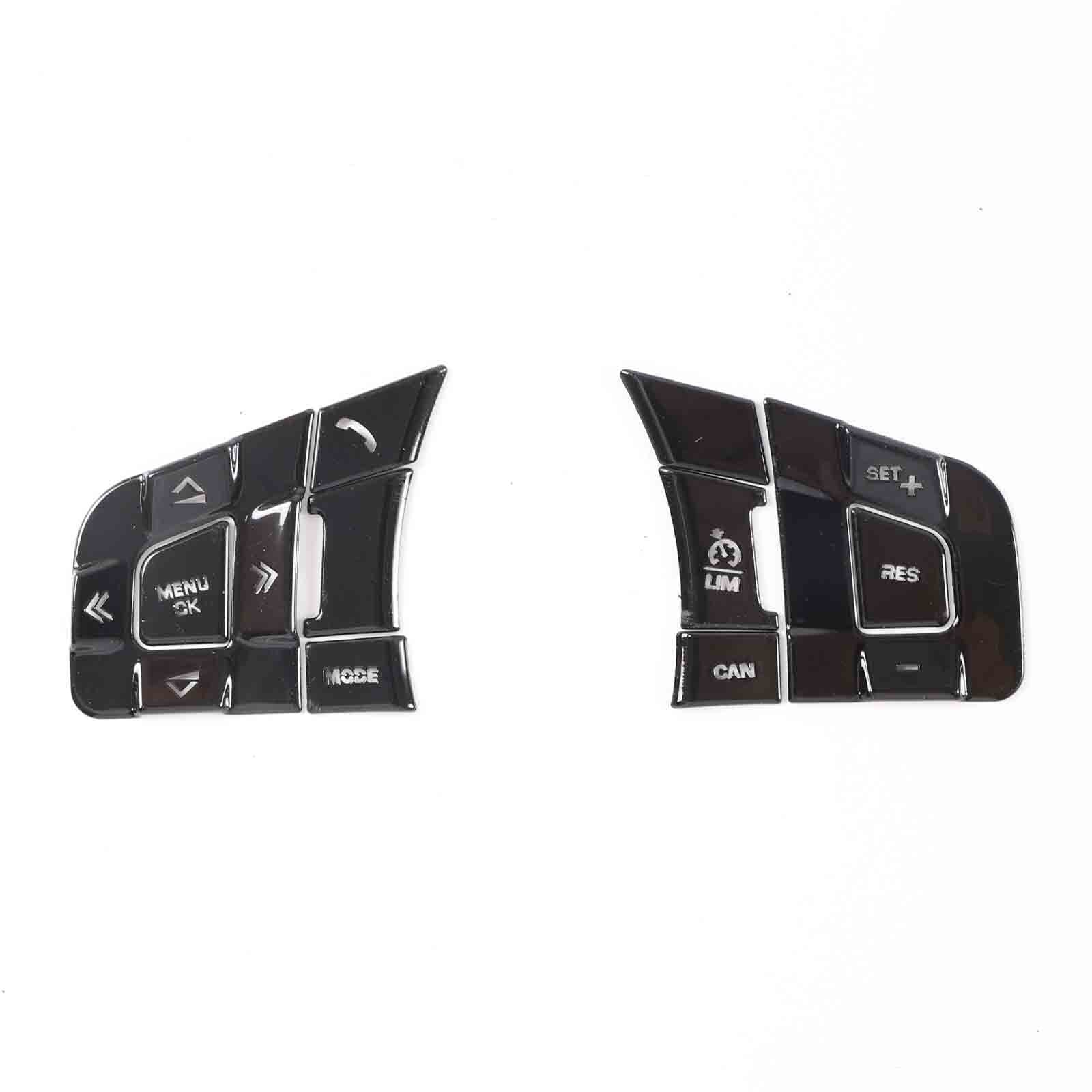 10-piece set of stickers for Jaguar XE, XF, F-PACE, XFL, XEL, E-PACE, and for F-type steering wheel buttons. n
