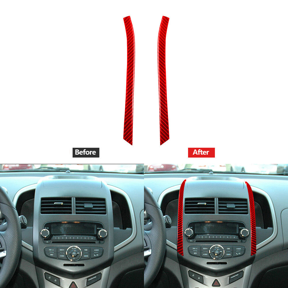 for Dodge Journey 2011-2017 4Pcs Window Switch Button Trim Cover Carbon Fiber v