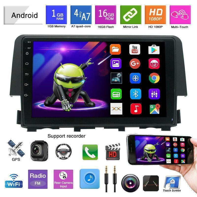 9 Android 9.1 Car GPS DAB+Radio Stereo MP5 Player Fit for Honda for Civic 2016-2018