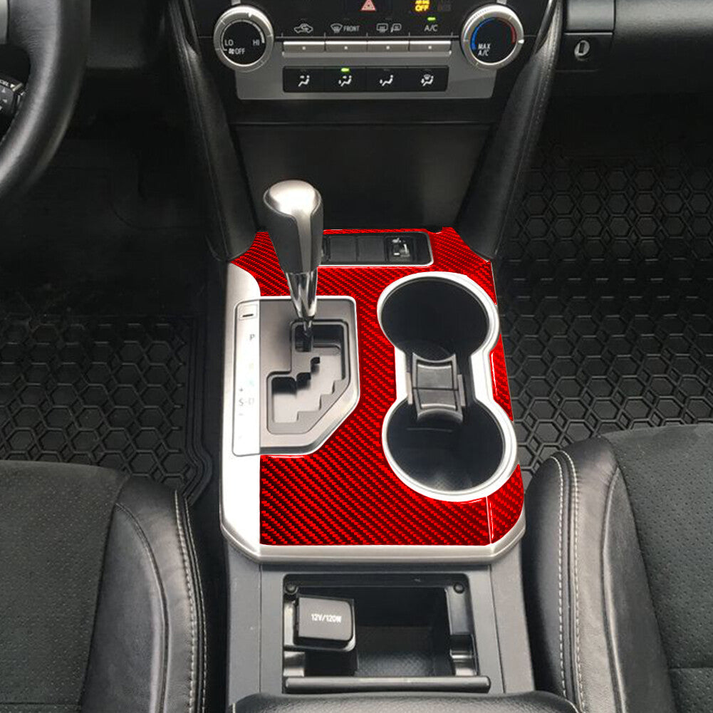 Red Ashtray Panel Carbon Fiber Cover Trim Cover for Cadillac CTS 2003-2007 v