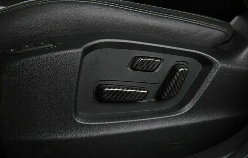 Carbon Fiber Shift Button Top Cover Trim for Edge 2015-2017- v