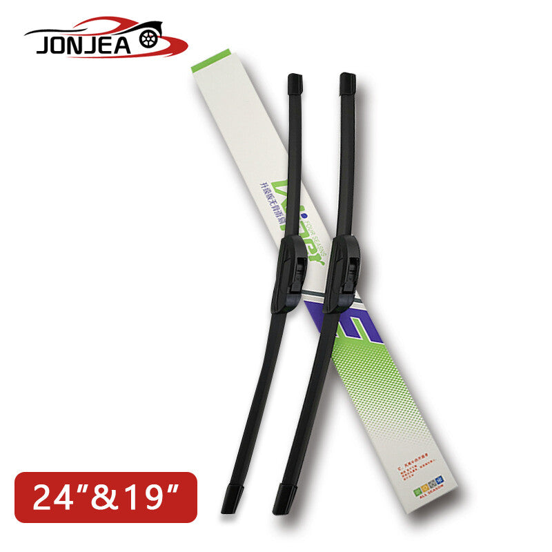2-Piece Wiper Blade Set (24-inch + 19-inch front left + right windshield wipers) Q