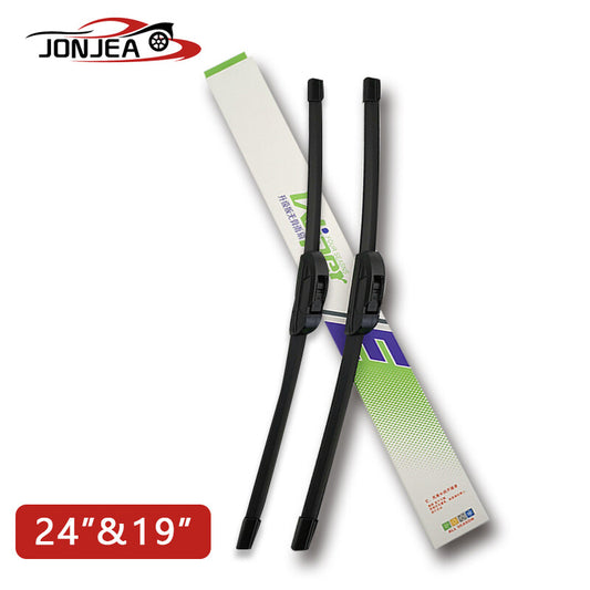 2-Piece Wiper Blade Set (24-inch + 19-inch front left + right windshield wipers) Q