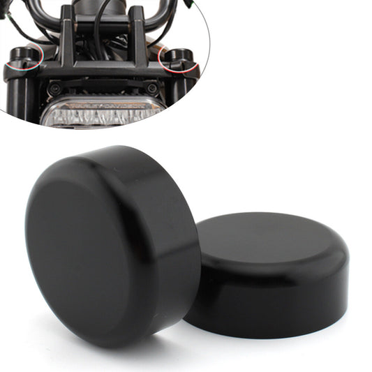 Black Front Fork Cover Caps for Harley Sportster S 1250 RH1250 S 2021-2023 22 Q
