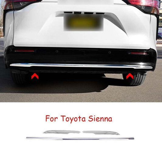 Chrome Rear Bumper Strip Protector Cover Moulding Trim for Toyota for Sienna 2021-24