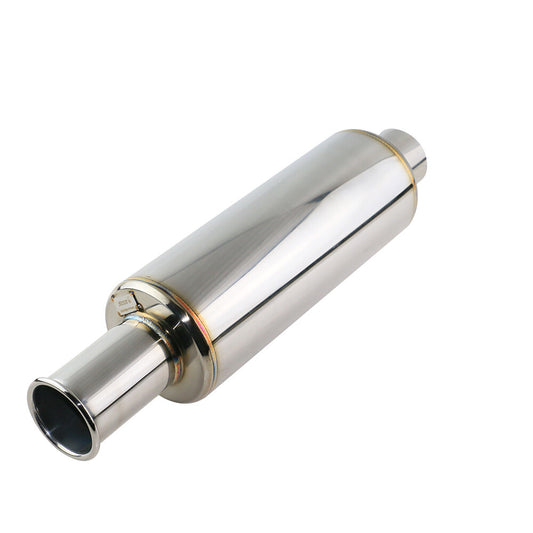 2.5 ID OD Rear Exhaust Muffler Pipe Tips High Flow 4.5 Body Rolled Tip