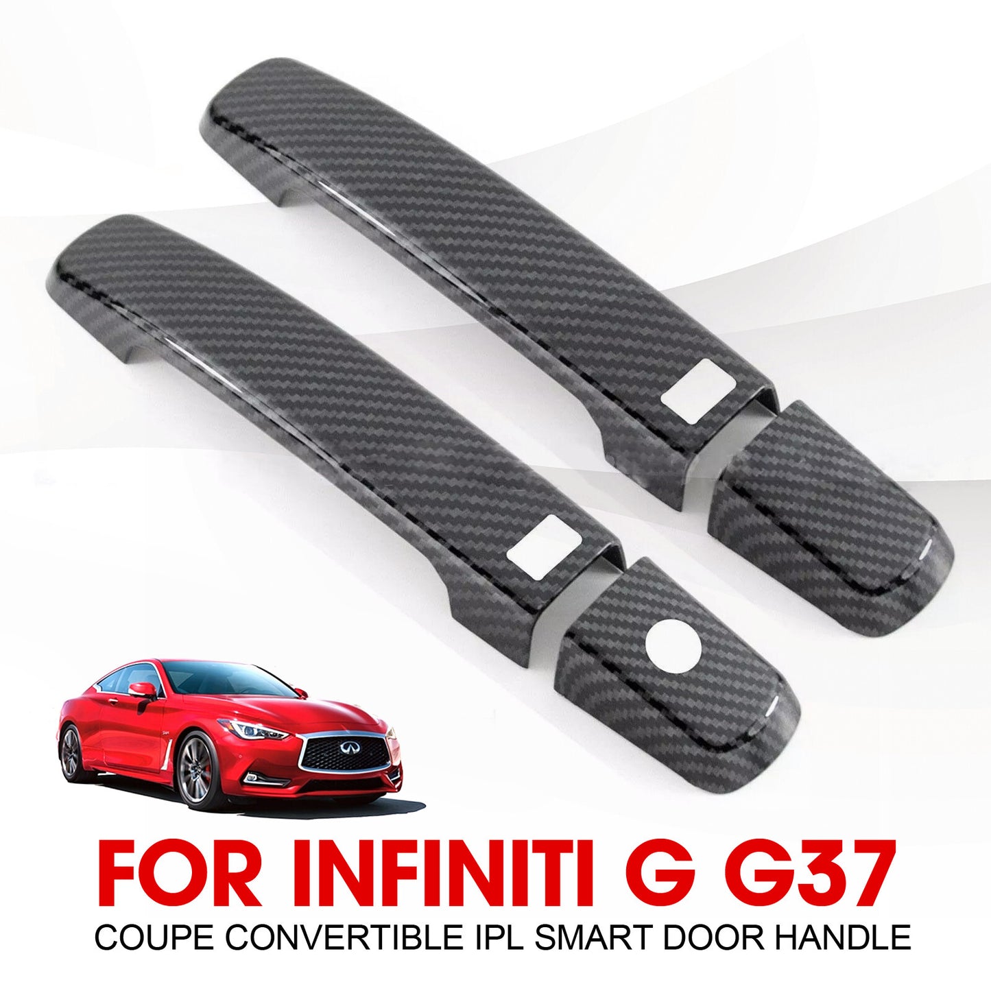 Adjustable IPL for Smart Door Handle Carbon Fiber Protective Cover for Infiniti G37 Coupe