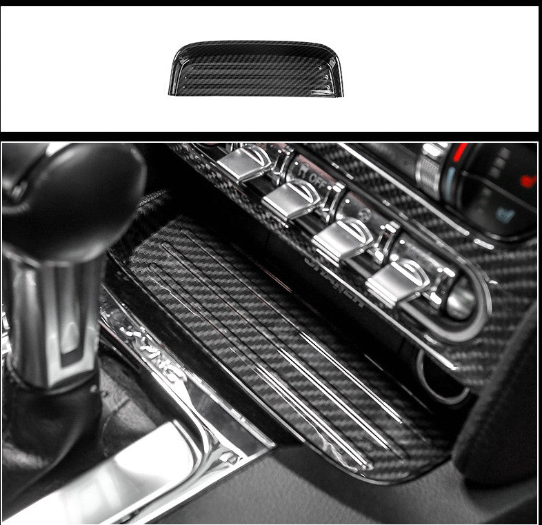 Replacement coin tray box for 2015-2020 for Ford for Mustang carbon fiber interior center