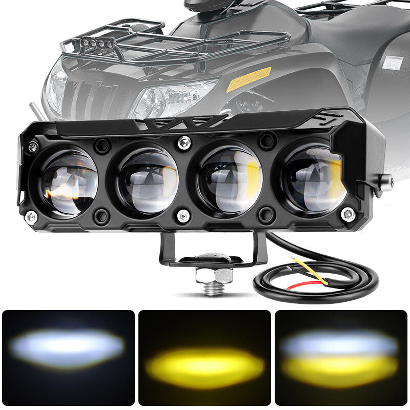 1x 25W LED Work Light Bar Fog Driving Lamp Spot Pods Car SUV ATV Yellow White