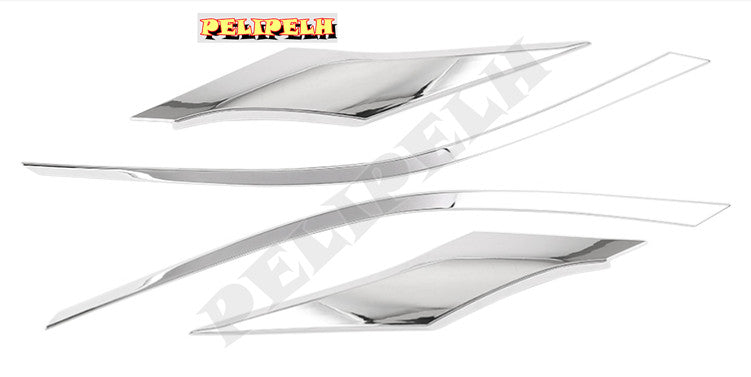 4x chrome ABS Front Headlamps Light Brow Trim Fit For 2021-2023 Toyot@a for Sienna n